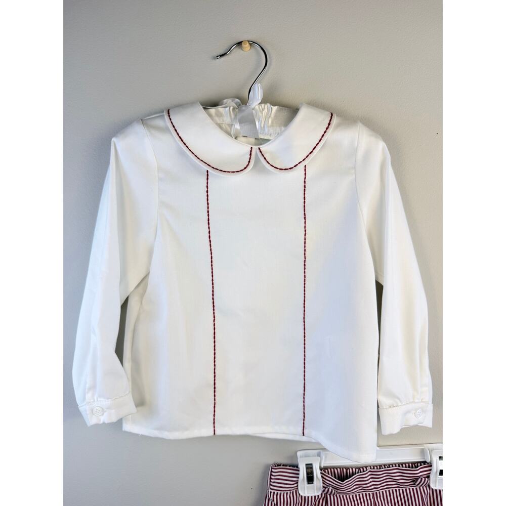The Broke Brooke Edgehill Collection Boys 4T Holiday Outfit Set RedWhite NWT $62 - Picture 5 of 11